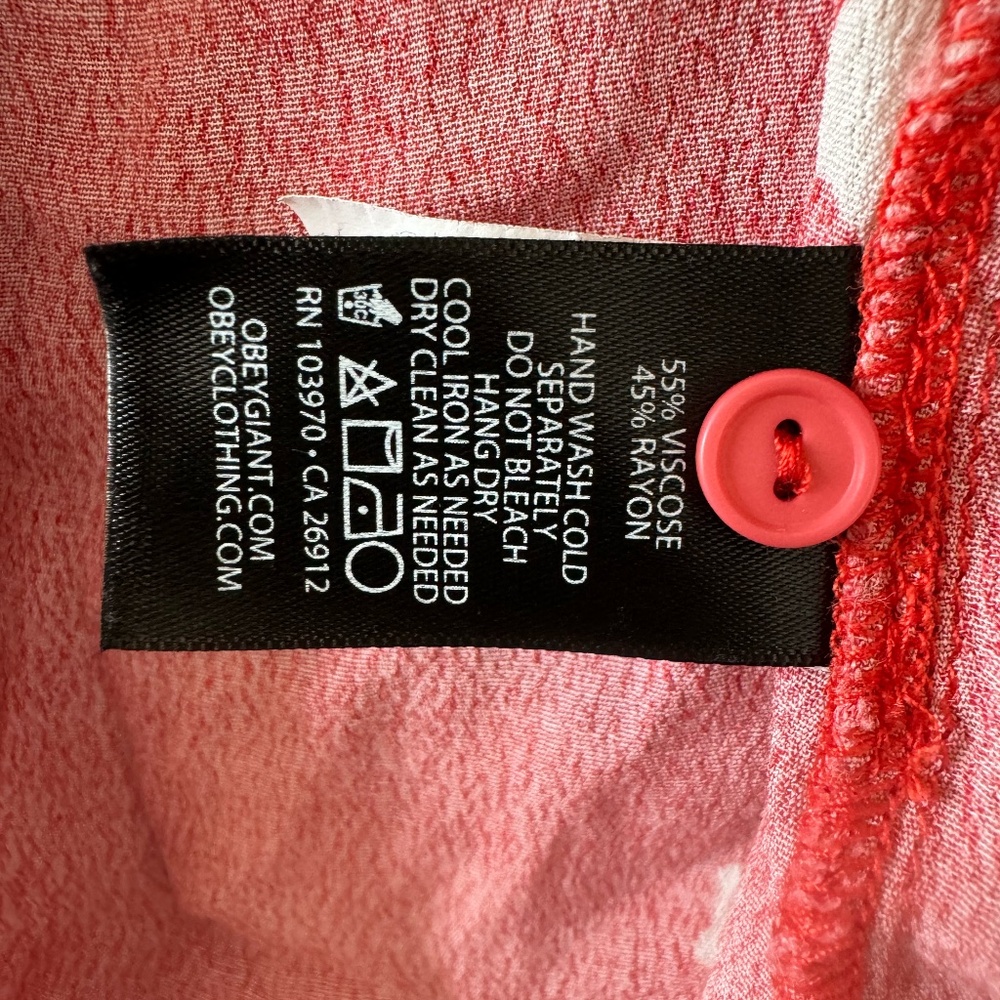 Obey, Small, Red Multi